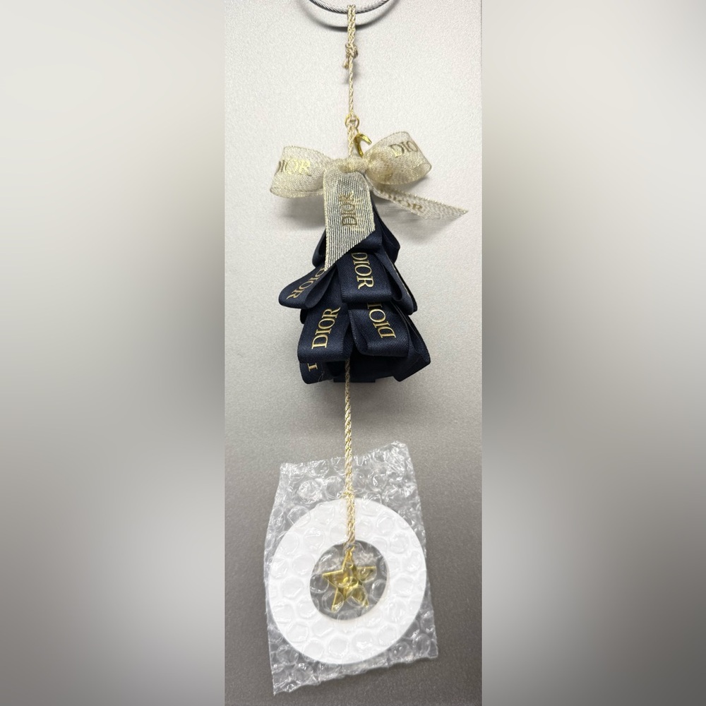 Dior Beauty Navy and Gold Holiday Ornament